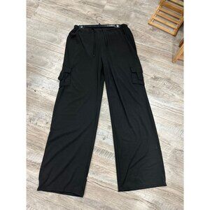 White Label Black Cargo Pants in XL